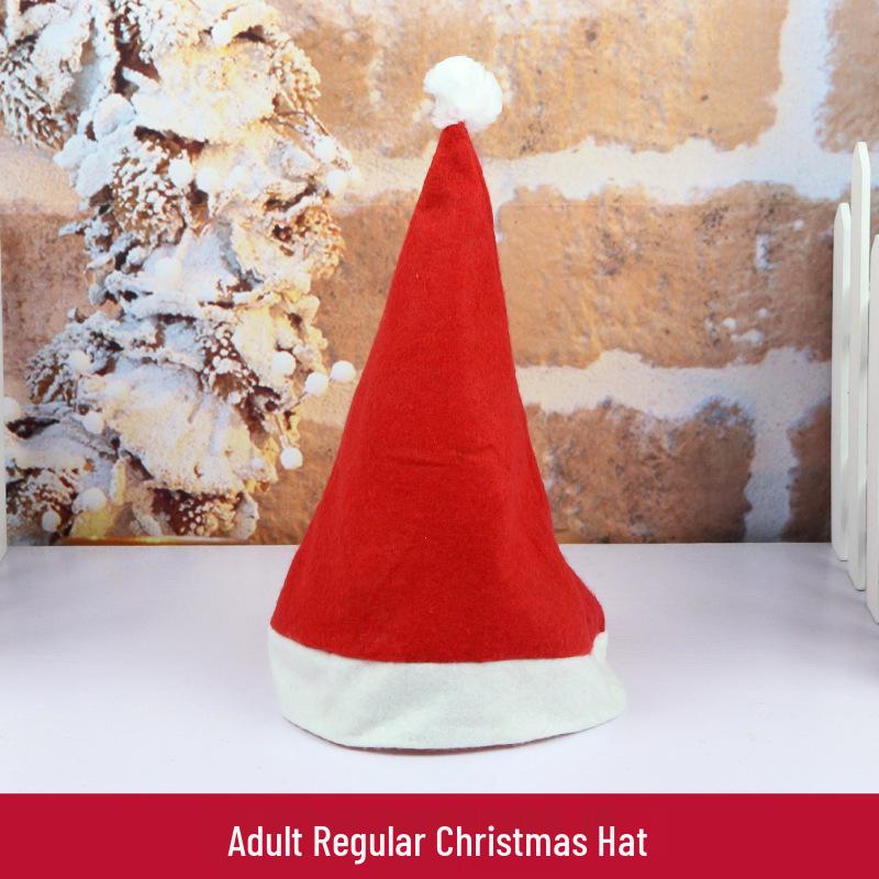 Christmas Plush Hat - Non-Woven Adult & Children s Party Hat, Holiday Decorations