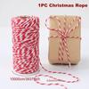 New Colourful Wrapping String Rope 100M Gift Box Packaging Box Packaging Rope DIY Cotton Cords Rop Christmas