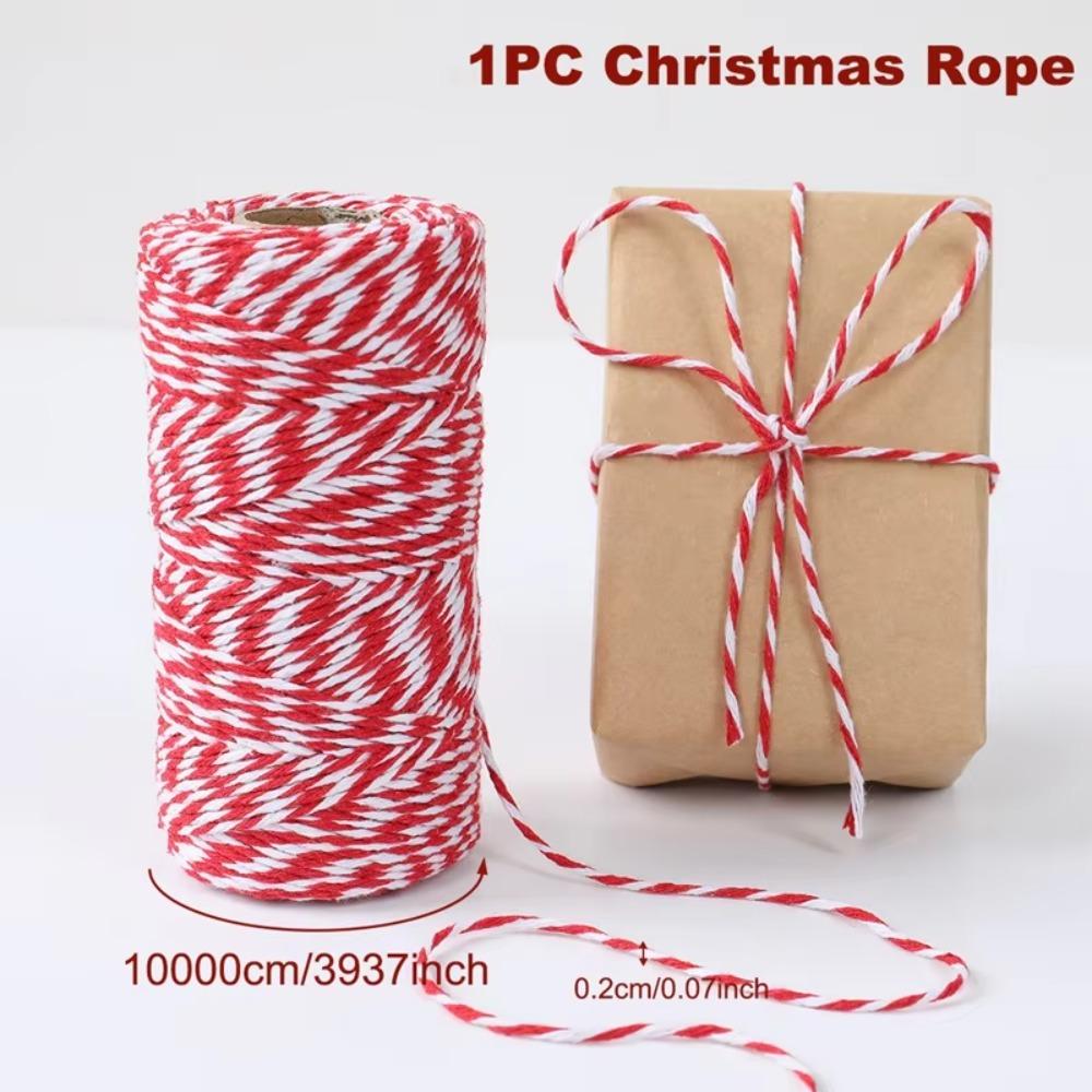 New Colourful Wrapping String Rope 100M Gift Box Packaging Box Packaging Rope DIY Cotton Cords Rop Christmas