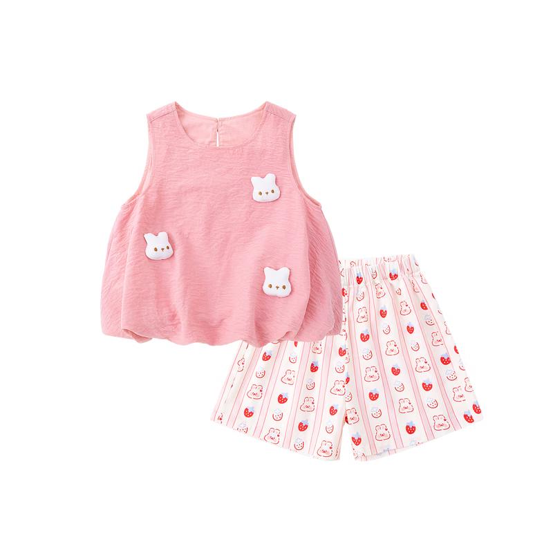

Toddler Girl Summer Vest & Shorts Set 80