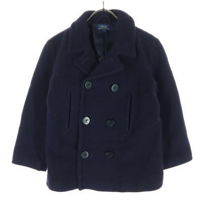 Long Sleeve Pea Coat 130 Purple Kid's Used