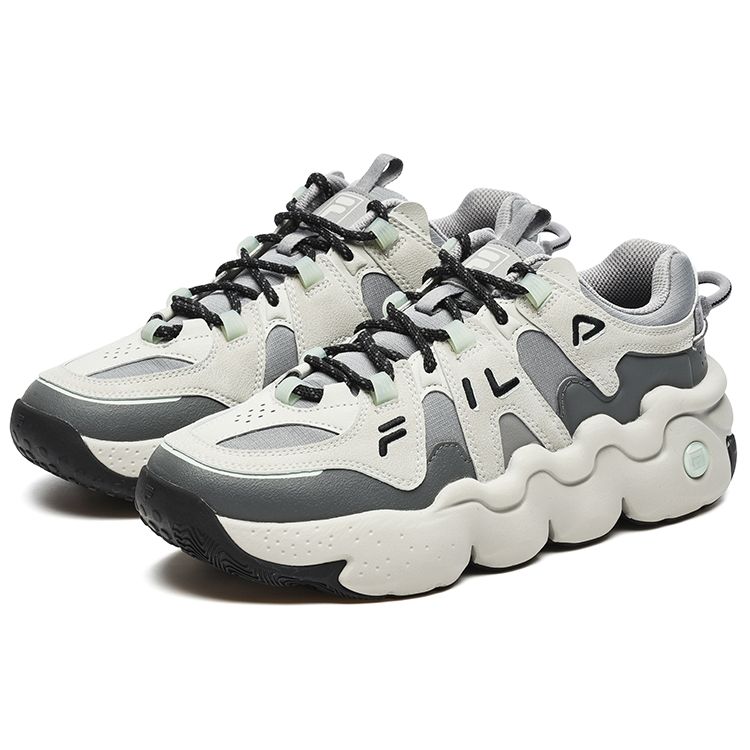 Fila Men's Panini Basketball Shoes White Grey F12M242605FPM