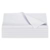 Uxcell 30x30cm Large Microfiber Guitar Thick and Soft Cymbal for and Other Instruments 6-Pack Cloths, Cleaner, White, Violin, Piano, Trumpet, Flute,