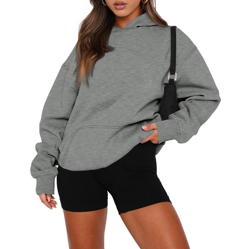 Women's Casual Oversized Hoodie Soft Fleece Pullover Sweatshirt with Long Sleeves and Cozy Hood for Everyday Wear