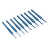 9PCS Set Crochet Hooks Set Blue Ergonomic Soft Grip Crochet Hook Knitting Needle