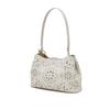 Daks Ivory Leather Flower Punching Shoulder Bag   Dcba6e587iv