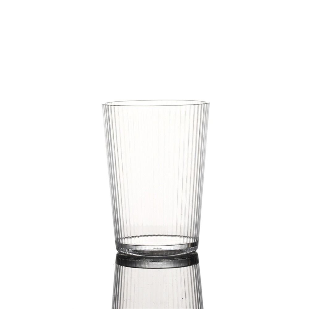 Acrylic Whisky Cup 250ml Juice Cup Household Striped Glasses  Restaurant