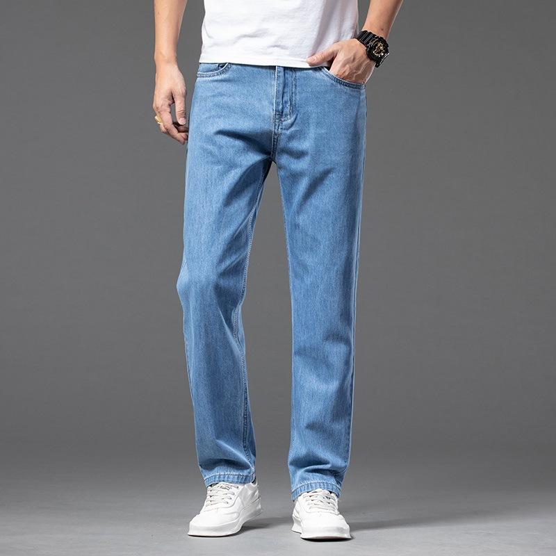 

Men s Jeans Loose Straight-Legged Casual Pants Summer Business Youth Business Pants Pants Pants 29