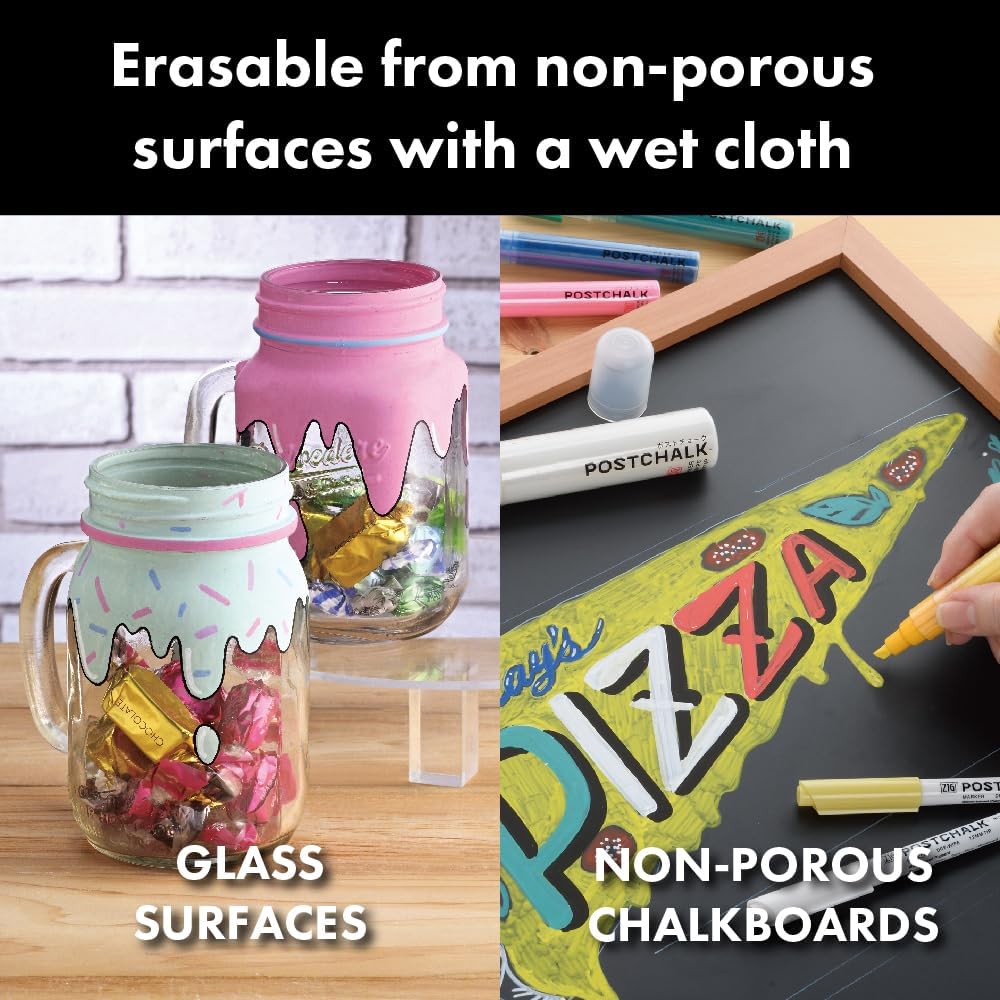 Kuretake Watercolor Marker ZIG Post Chalk Marker BASIC 8V