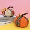 Colorful Cloth Art Pumpkin Ornaments for Harvest Festival & Thanksgiving