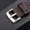 20mm 22mm Premium Genuine Leather Strap Quick Release Oil Wax Discoloration Cowhide Leather Watchband Business Men Women Straps