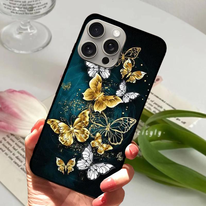 Popular Patterns For iPhone 15 Plus Case On iPhone15 Soft Silicone TPU Phone Cover For iPhone 15 Pro Max Protector Coque Funda