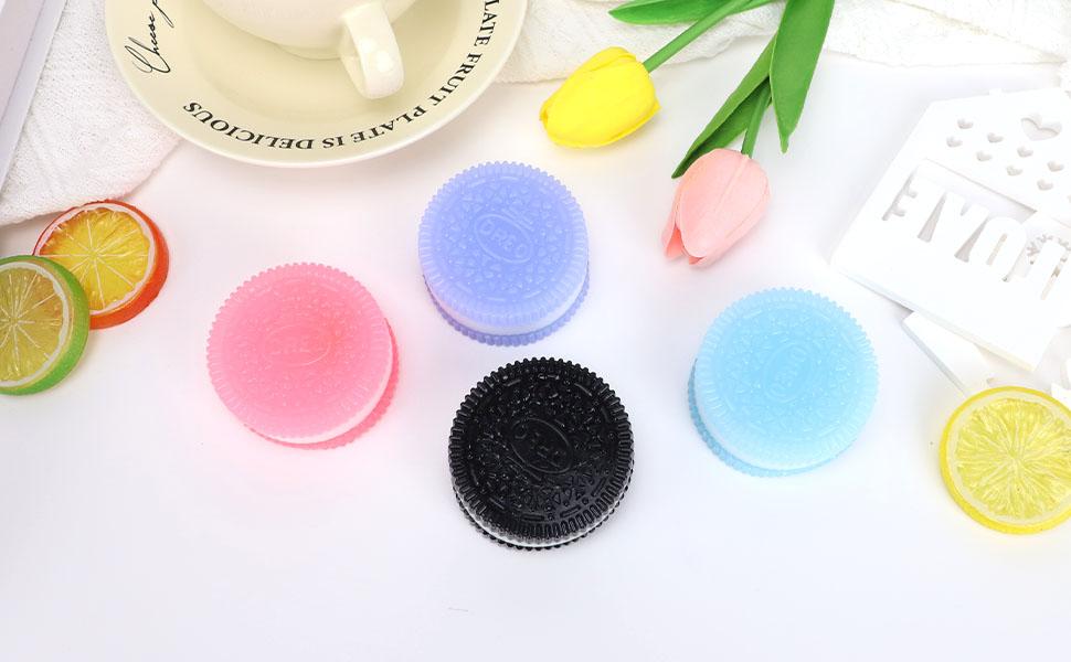 Anti-Stress Toys Cookies 4 Pcs Soft Squeezable Set