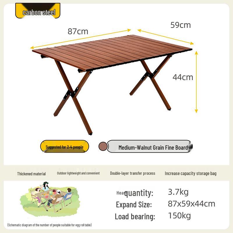 Beechwood Handle Folding Camping Chair – Portable Oxford Cloth Kermit Stool