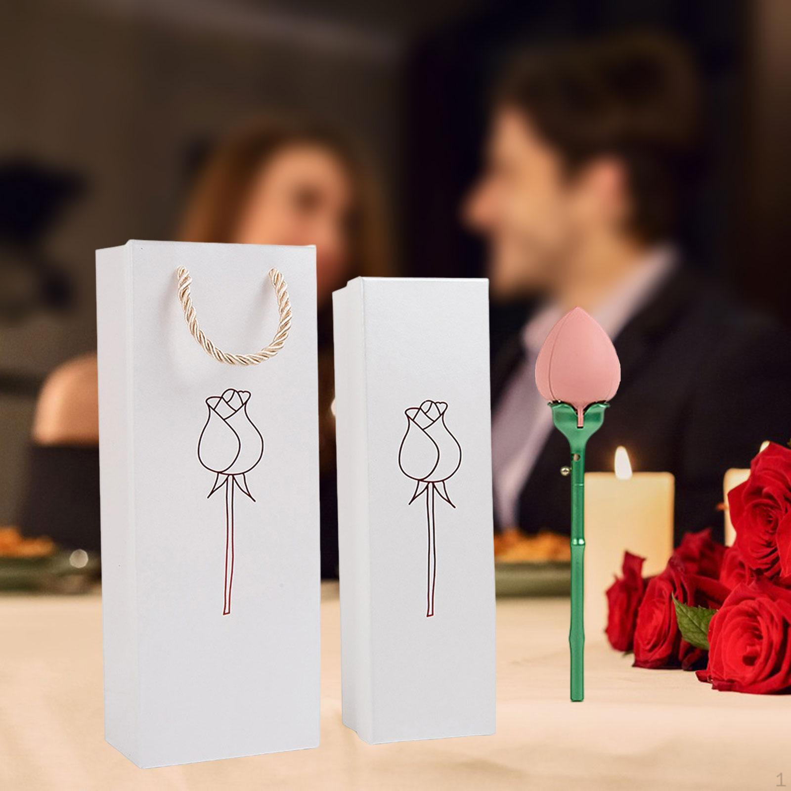 

Роза шкатулка для украшений декоративный держатель контейнер центральный элемент витрина для хранения Pink Ring Box