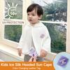 Summer UV Protection Ice Silk Hooded Cape Sun Protection Jacket Clothes for Boys Girls Versatile Lightweight Outdoor Sun Shield