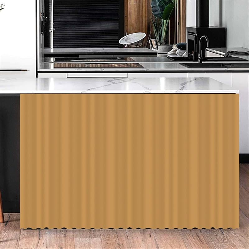 Cabinet Curtains for Shelves Privacy Closet Curtain Dust Proof Hook & Loop Under The Sink Curtain for Kitchen Storage Room Gray, 27.6" W x 35.4" L