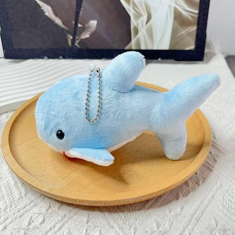18cm Niedlicher Simulationshai Plüsch Anhänger Spielzeug Weicher Cartoon Wal Stofftier Rucksack Schlüsselanhänger Tasche Anhänger Kinder Geburtstagsgeschenke