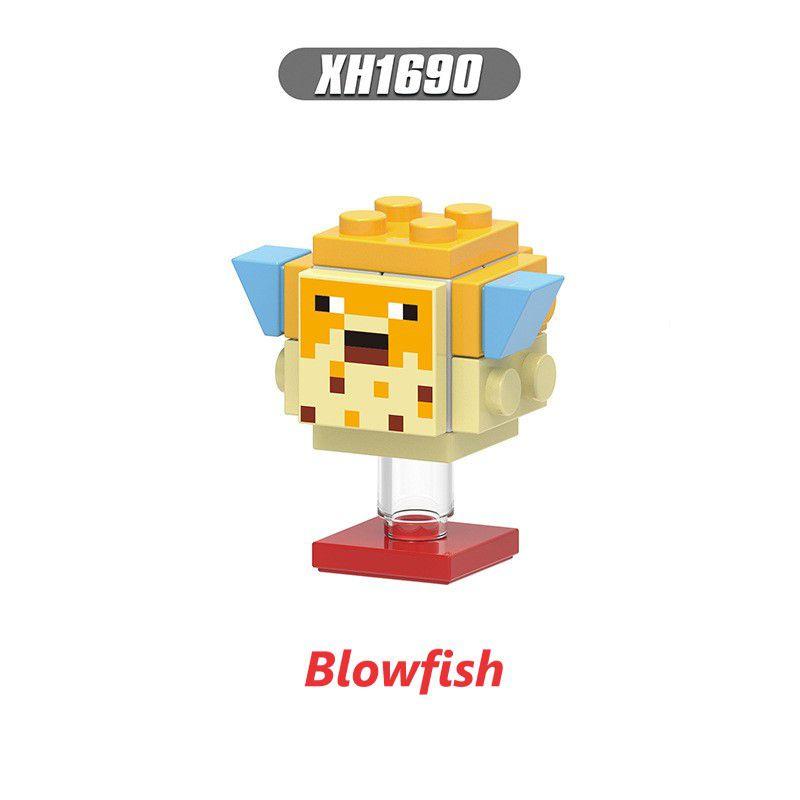 

Пуффер Альпака Майнкрафт Лавовый Монстр Му Цветок Череп Лошадь Строительные Блоки Игрушки XH1690