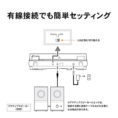 Audio-Technica AT-LP60XBT WW Wireless Belt Drive Turntable/Record Player/Bluetooth Compatible/White Model Direct Sales Model