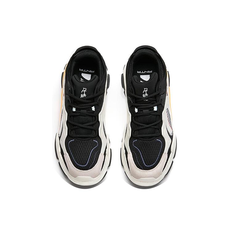 New Anta Millennium 3.0 Cushioned Anti-Slip And Wear-Resistant Warm Low-Top Casual Shoes Women's Black White Gray 122148982-2