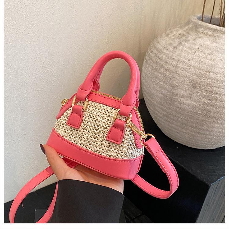 Popular Color Matching Messenger Bag Mini Shell Bag 2025 New Cute Handbag Women's Shoulder Bag