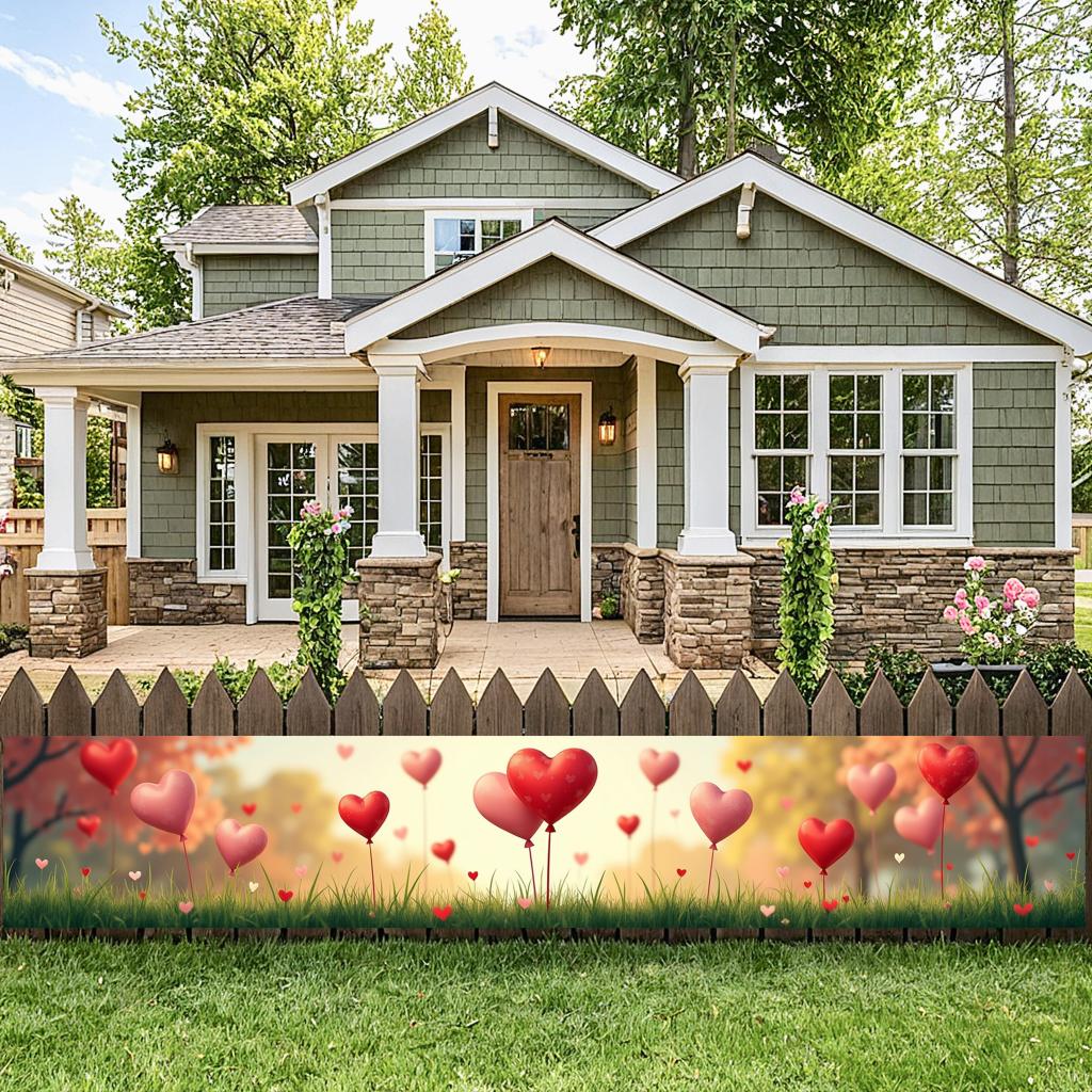 Banner de Noivado Cenário de Evento para Celebração de Aniversário de Amor