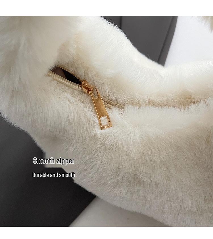 Damen Trendige Winter Plüsch Handtasche - Vielseitige, Stilvolle, Fellige und Süße Kleine Tasche