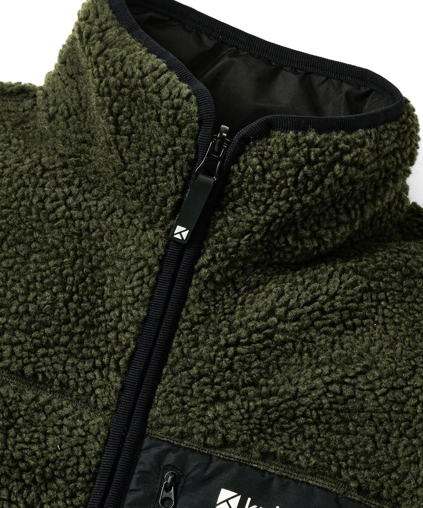 Kulte 825 Reversible Sherpa Padded Jacket Khaki