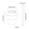 400ml Coffee Mug With Lid Straw Silicone Cold Juice Milk Tea Mug Leak-Proof Drinking Water Bottles Portable Travel Cup
