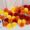 40Pcs 2.75'' Marigold Flowers Heads Bulk, Silk Marigold Artificial Flowers for Diwali Home Decor DIY Wreath Garland Craft Baby Shower Wedding Mexican