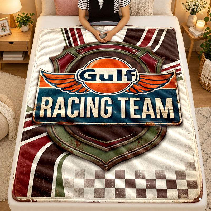 Flanell-Decke Gulf Warm Weiche Überwurfdecke für den Innenbereich Sofa Bett Wohnzimmer