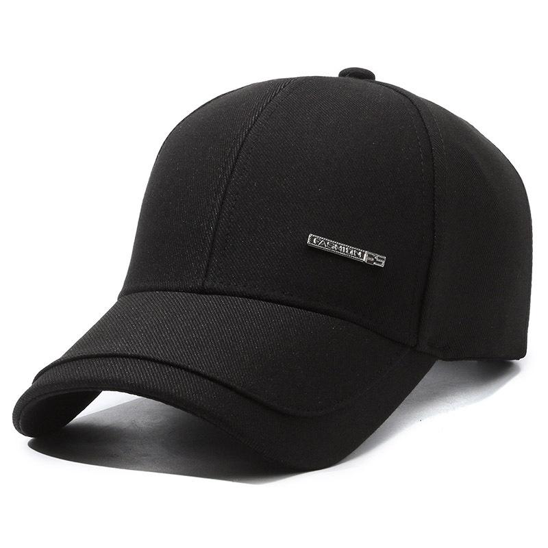 

Мужская весенне-осенняя шляпа, бейсболка с козырьком для среднего и старшего возраста, спортивная кепка на открытом воздухе, шляпы с солнцезащитным козырьком, шляпа для рыбалки, козырек чёрный