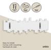 Umbra STICKS MULTI HOOK Wall Storage Wall Hanger Hook, White,