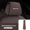 Leather Car Seat Headrest Protective Cover Accessories For Mercedes Benz AMG E S C A B Class GLE GLS CLS GLC CLA GLA GLK W211 BM1