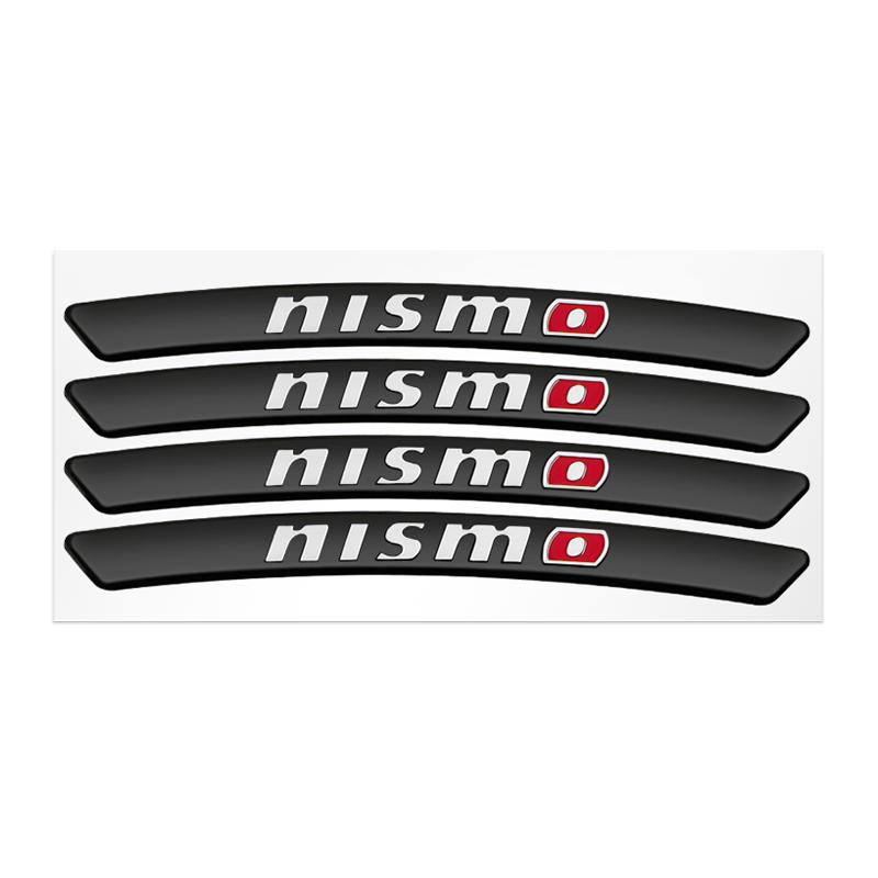 4pcs Aluminum Car Badge Styling Wheel Hub Rims Decor P Stickers For Nissan J10 X-Trail Qashqai Juke Leaf Micra NOTE Patrol Gadgets