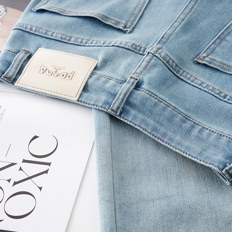 Blue Wide-Leg Slimming Spring Jeans - Loose Straight-Leg Long Trousers