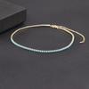 Nidin Fashion Luxury Tennis Chain Women Adjustable Link Necklace Crystal Zircon 7 Colors Choker Gothic Jewelry Gift Gold Plated