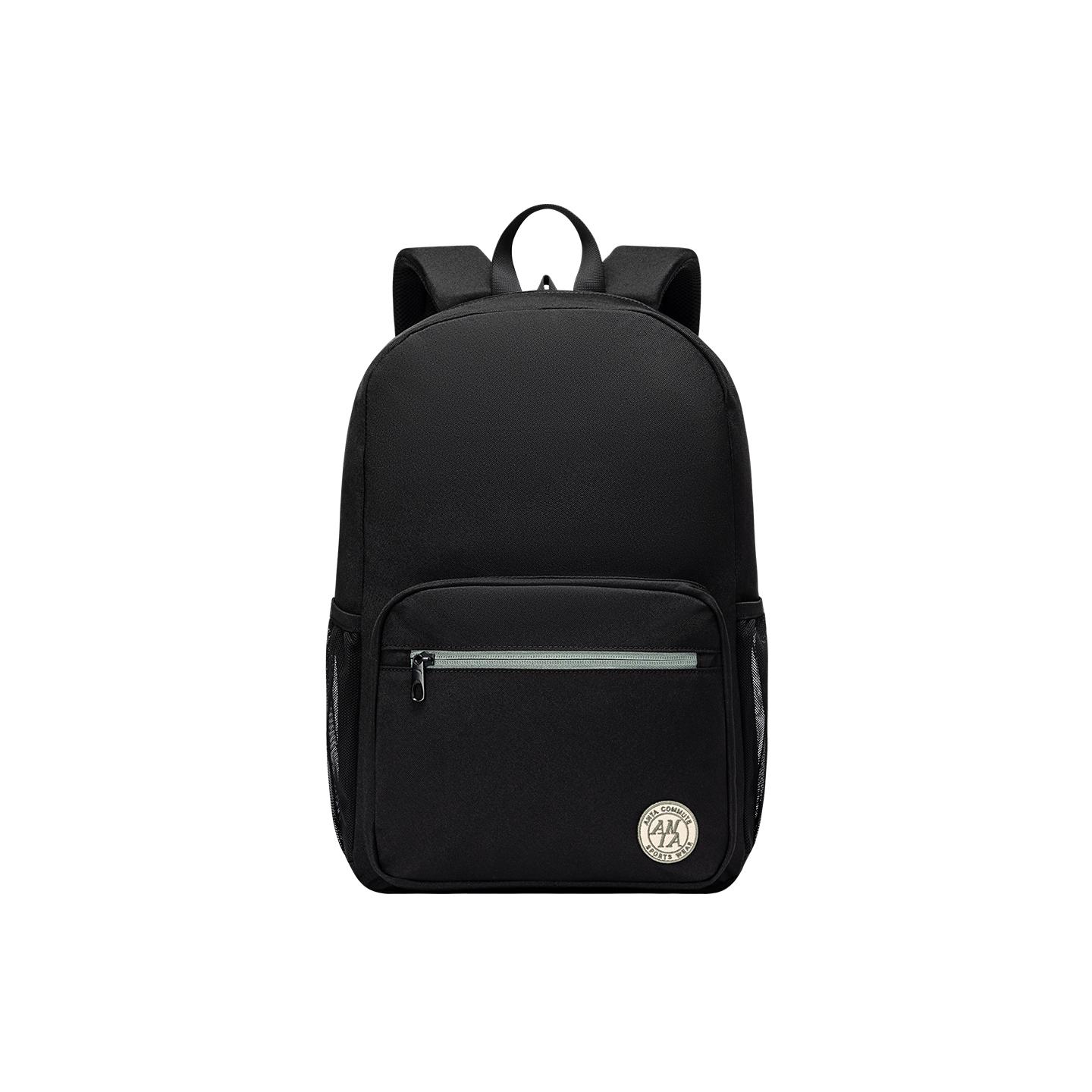 Anta Lifestyle Series Sports Versatile Fabric Backpack Unisex backpack Basic-Black 192548151-1 Basic Black
