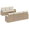 Garden Sofa Set Beige 55 X 55 X 37 Cm Poly Rattan
