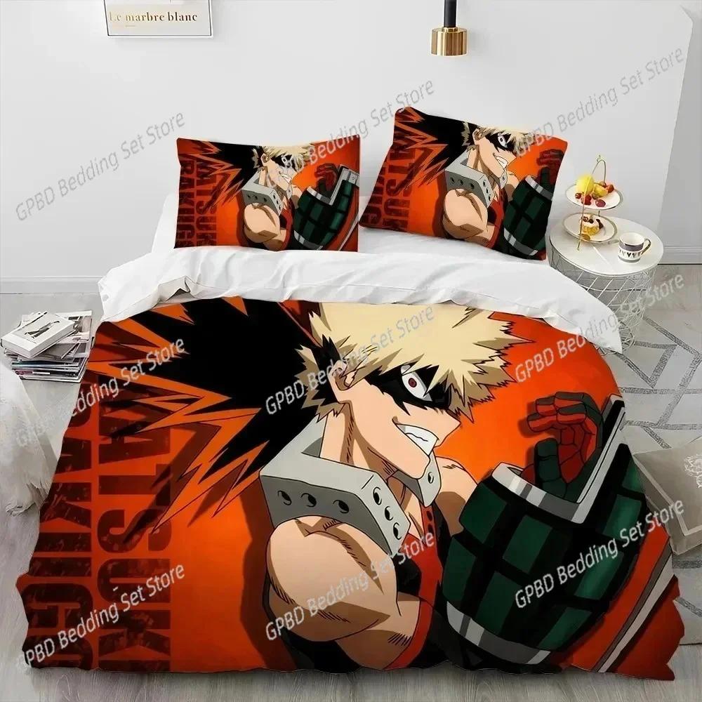 3D Print Anime My Hero Academia Izuku Deku 3D Duvet Cover Bedding Set Comforter Linen Pillowcases Home Decor Single King Queen
