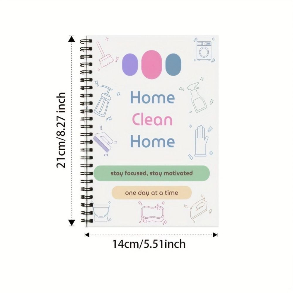 DIY Hausputzplan Coil Familienputzaufgaben ADHD Putzplaner für Erwachsene und Jugendliche
