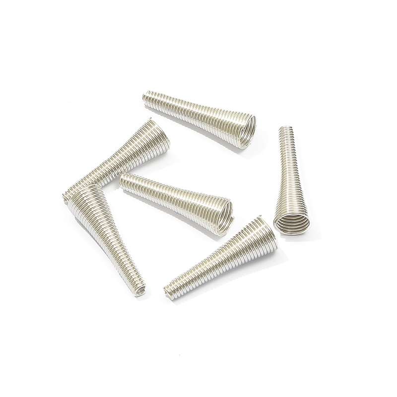 10Pz Forma a Imbuto con Molla Metallica Perline Distanziatrici Cappucci Forniture per Perline Fai da Te Bobina a Molla Conica Tappi Terminali Per Creazione di Gioielli