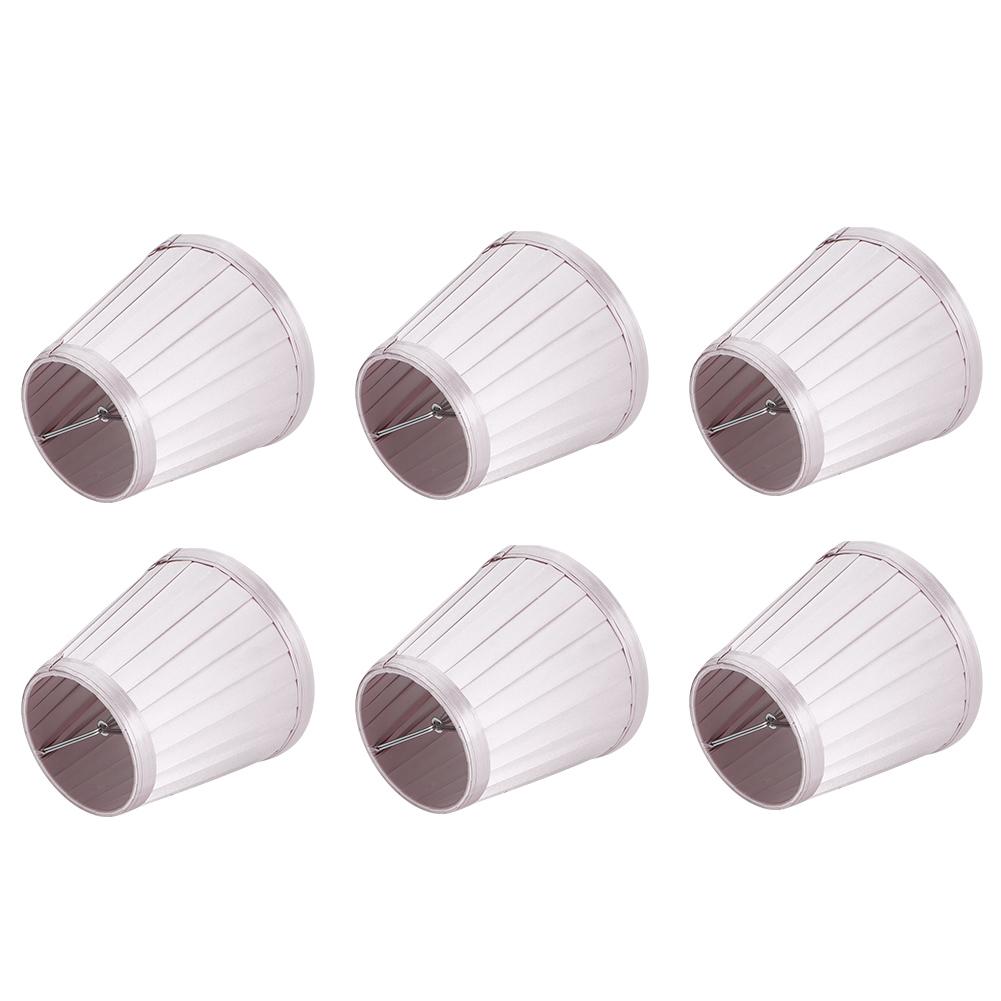 6pcs Lampshade Replacement for E14 Bulb Interface Wall Light Ceiling Light Cover Shade Pink Purple
