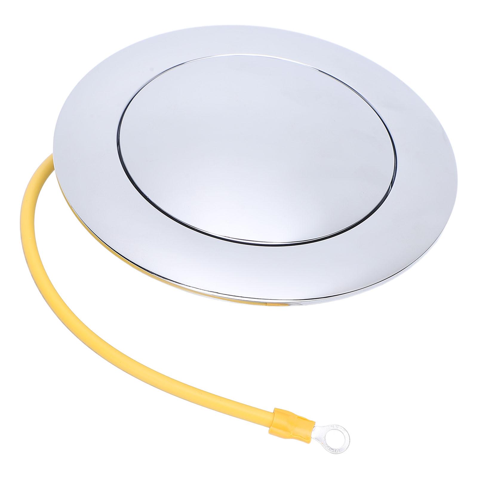 

Steering Wheel Horn Button 121805A Aluminum Fast Response Polished Finish for 9 Bolts Steering