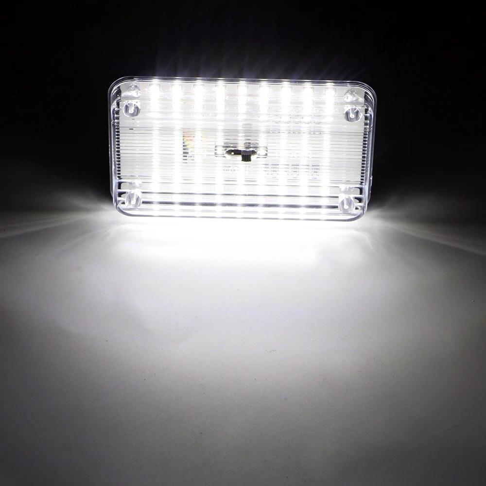 1Pcs Car Reading Light White Rectangular Car Doom Light Roof Ceiling Lamp Bulb 36 Led Auto Interior Light