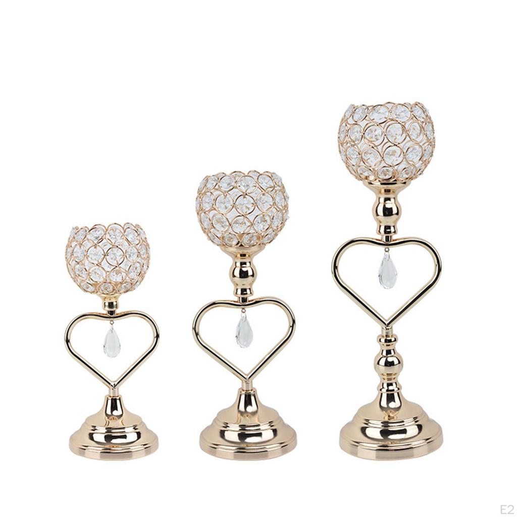 Crystal Candle Holder Decoration Tealight Table Centerpiece Votive Candles Modern Candlestick