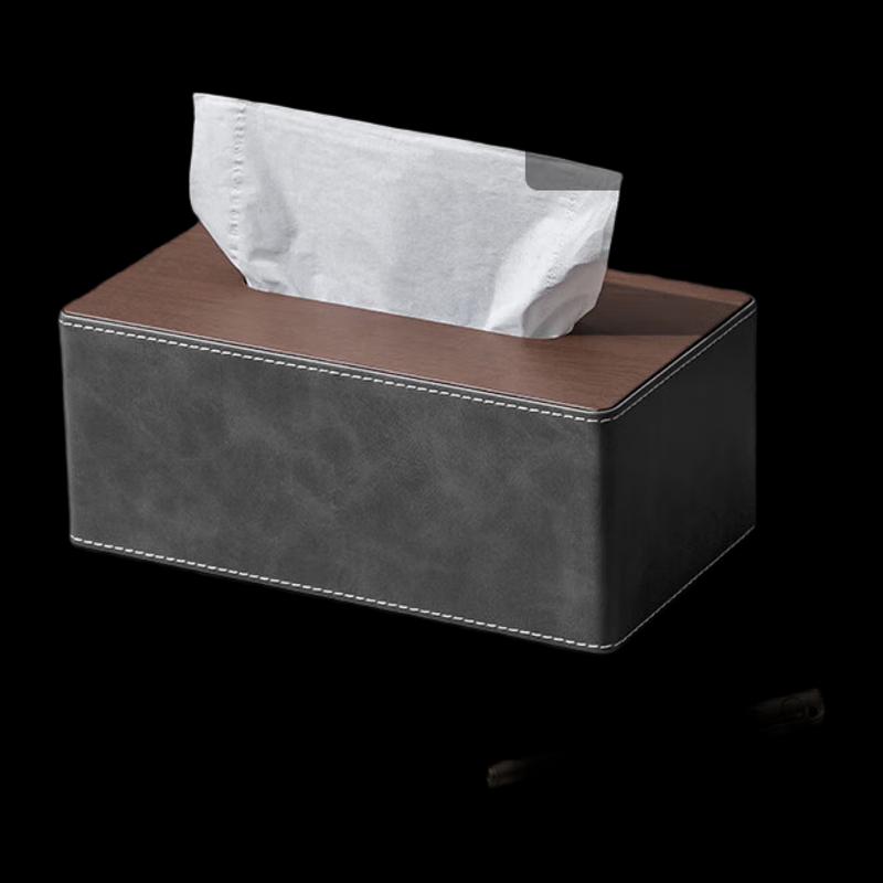 NHZHIW Light Luxury Leather Tissue Box