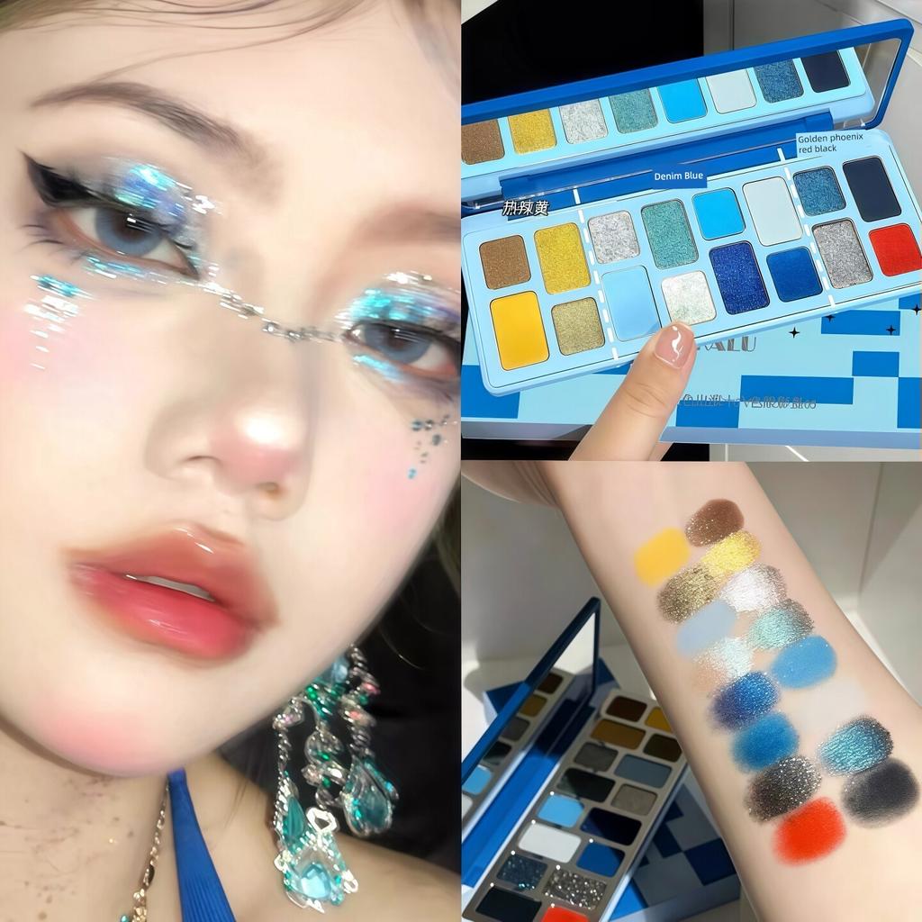 Summer Starts in One Second! Macaron Eyeshadow Palette with Multiple Colors, Matte and Vibrant Green Summer Dopamine Color Eyeshadow