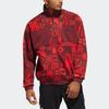 Adidas Year Of The Tiger Limited Edition Reversible Colorblock Stand Collar Logo Jacket Men Jacket Red HC0270